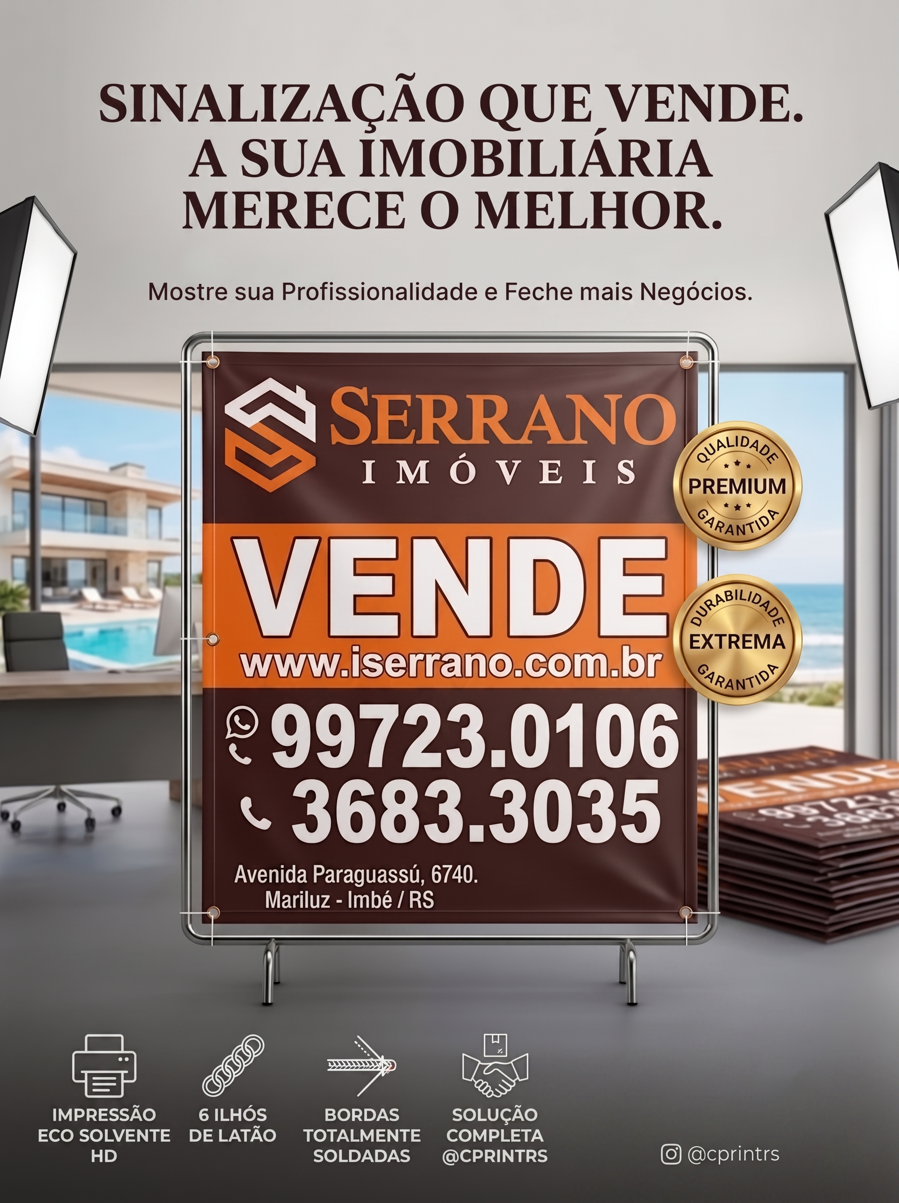PLACA DE LONA